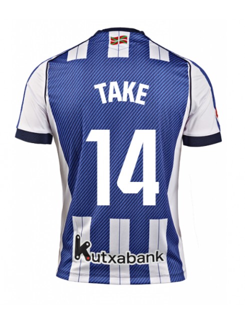 Real Sociedad Takefusa Kubo #14 Replika Hemmakläder 2025-26 Kortärmad Real Sociedad Takefusa Kubo #14 Replika Hemmakläder 2025-26 Kortärmad